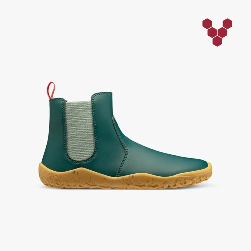 Vivobarefoot Fulham Rubber II Little Forest Folk Chelsea Boots Kinder Grün [DE.CHQ5Z]